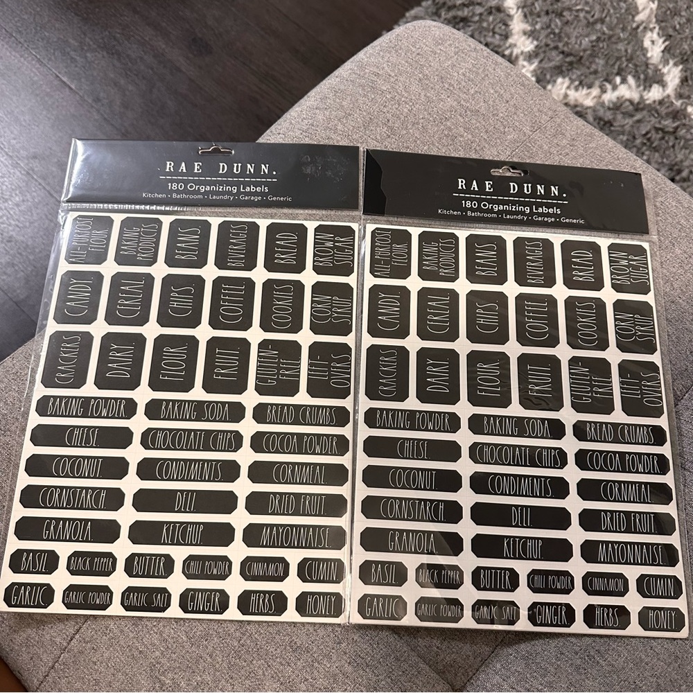 Rae Dunn Organizing Labels